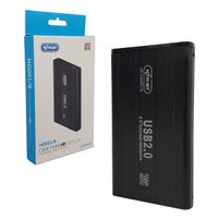 Case Para HD Knup 2.5", USB 2.0, Preto - Kp-D001/b
