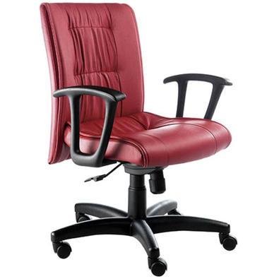Cadeira Office Design Office Móveis Diretor Base Giratória Linha Vicenza Vermelho