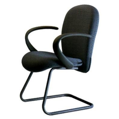Poltrona Diretor Design Office Móveis, Linha Lombar, Com Braços E Base Fixa, Azul