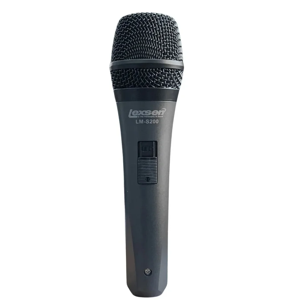 Imagem 3 de 5 do produto Microfone Com Fio Lexsen LM-S200 Dinâmico, Cabo De 3 Metros, Preto
