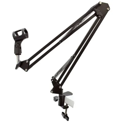 Suporte Articulado De Mesa Greika Zb6, Para Microfone, Preto