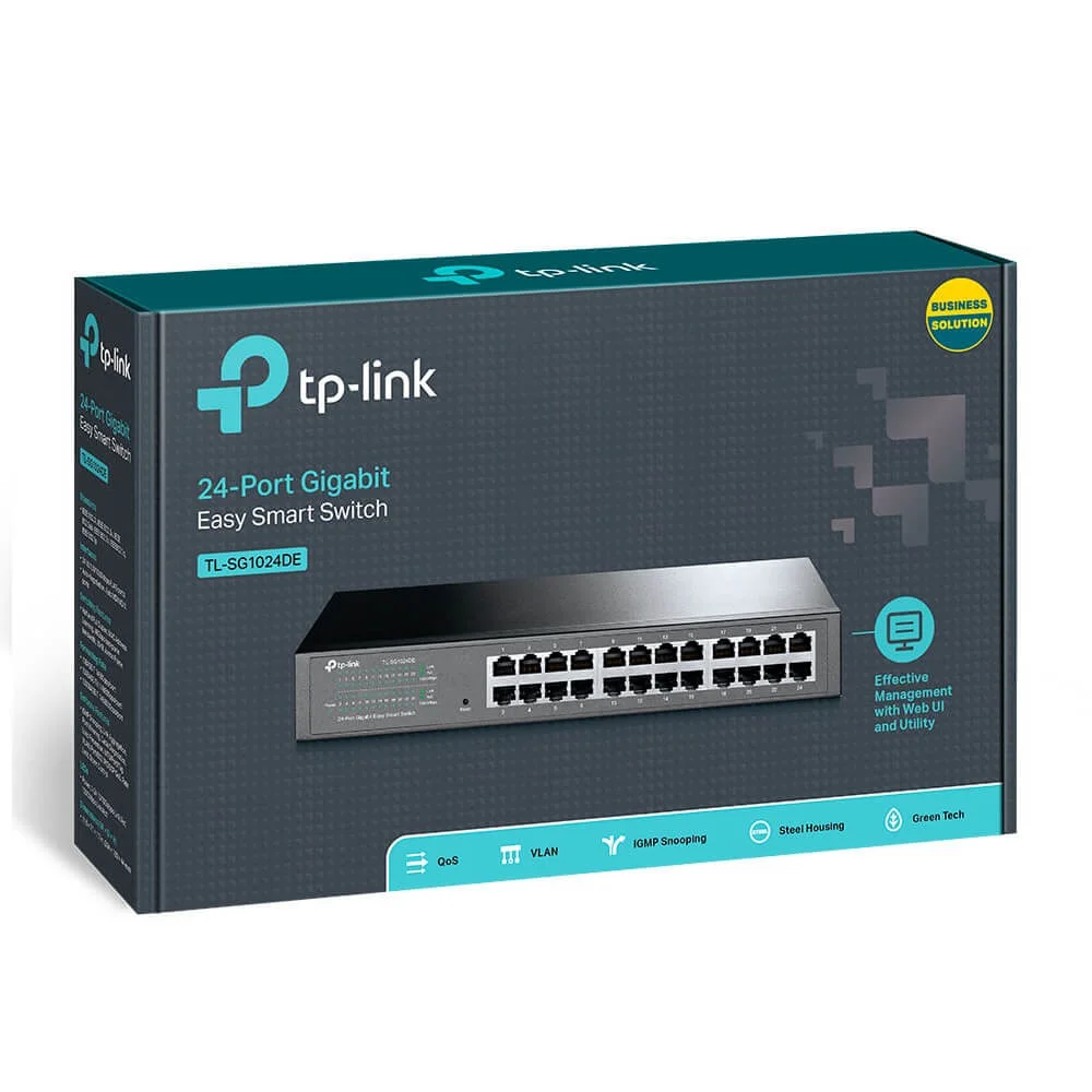 Imagem 4 de 5 do produto Switch Tp-link Tl-sg1024de 24 Portas 10/100/1000 Gigabit Gerenciavel Rack
