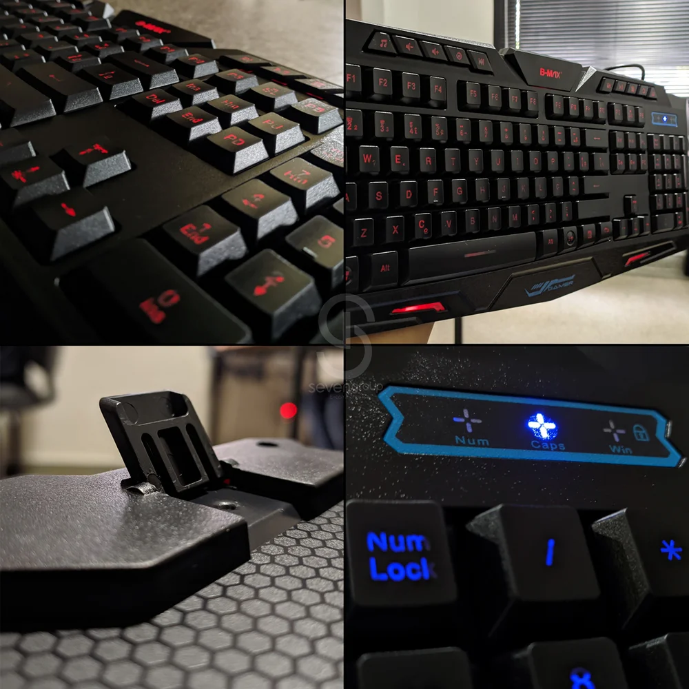 Teclado Gamer B-max Iluminado Semi Mecânico Abnt2