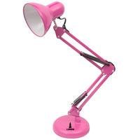 Luminária Pixar Lorben Abajur De Mesa Articulada Com Garra E Base Rosa
