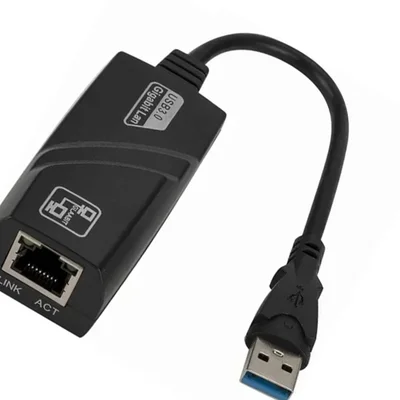 Adaptador  Lan Rede USB 3.0 Ethernet 10/100/1000 Note Adlan