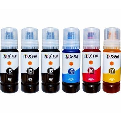 Kit com 6 Frascos de Tinta Para Impressora L3150 L3250 L3110 L3210 L1250 L5190 L5290 - Refil 544