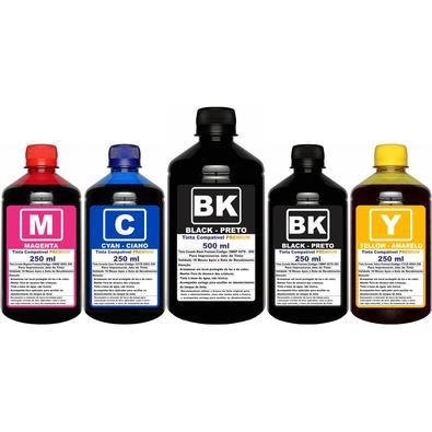 Kit com 1.5 Litro de Tinta Para Impressoras L3150 L3110 L3250 L3210 L5290 L5190 L1250 L5190 - Refil 544