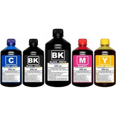 Kit com Tinta 1.5 Litro Para Impressoras L3210 L3250 L3150 L3210 L1250 L5190 L5290 - Refil 544