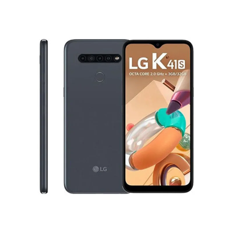 Imagem 2 de 2 do produto Recondicionado - Smartphone LG K41s, 32GB, 3GB RAM, Octa Core, 4G, Câmeras Quadrupla 13MP, Tela 6.5 Polegadas, Titânio - Prata