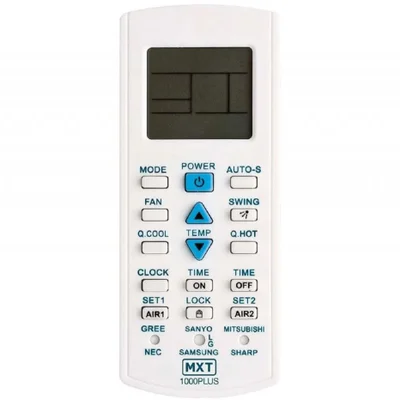 Controle Remoto Mxt 1127, Para Ar Condicionado compativel com Multimarcas, Branco