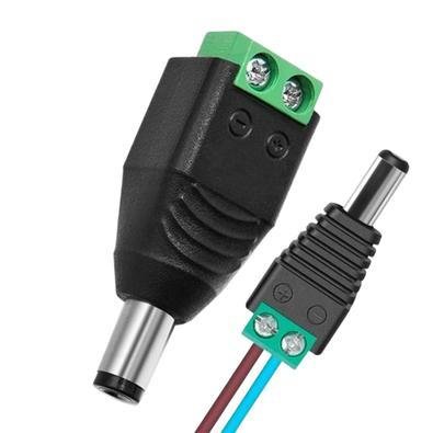 10 Conector P4 Macho, Imbracom, Borne Cftv, Alimentação Câmera, Fita Led
