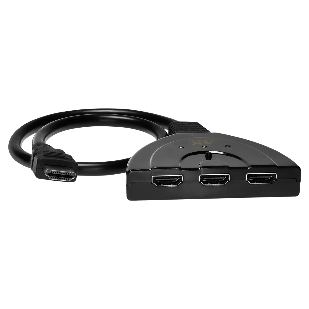 Imagem 3 de 5 do produto Chave HDMI Evus, 30 cm, 3 Entradas, 1 Saida - 1.4 C-079