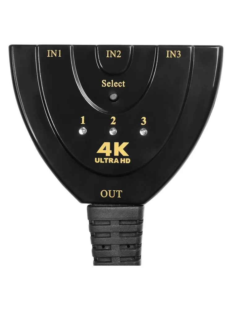 Imagem 5 de 5 do produto Chave HDMI Evus, 30 cm, 3 Entradas, 1 Saida - 1.4 C-079