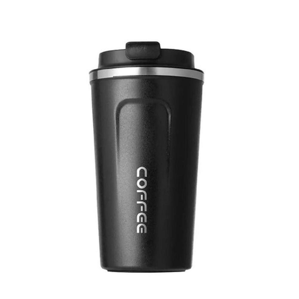 Copo Térmico, Coffee Mugs, Mantém Quente Frio, Inoxidável, A Vácuo, Cor Preto
