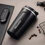 Copo Térmico, Coffee Mugs, Mantém Quente Frio, Inoxidável, A Vácuo, Cor Preto