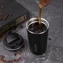 Copo Térmico, Coffee Mugs, Mantém Quente Frio, Inoxidável, A Vácuo, Cor Preto