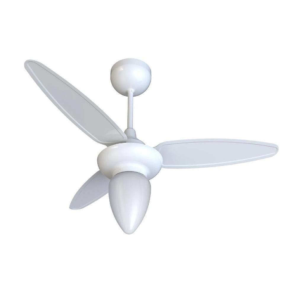 Ventilador De Teto Ventisol Wind Inverter, 3 Pás, Com Controle Remoto, Bivolt, Branco