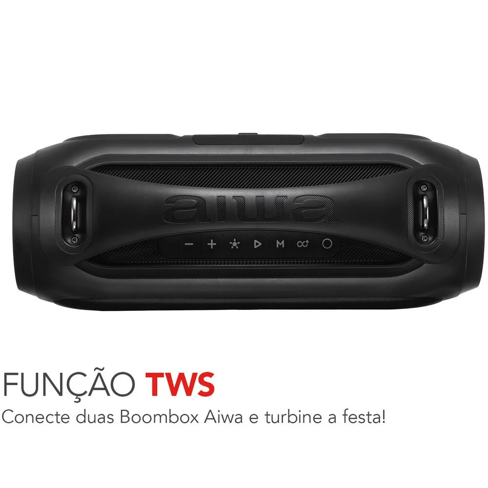 Caixa De Som Boombox Aiwa Awsbbs0250w Bluetooth