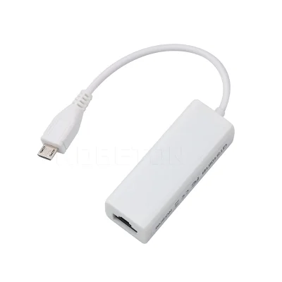 Adaptador Master Micro USB V8 Para Cabo De Rede Rj45 Celular
