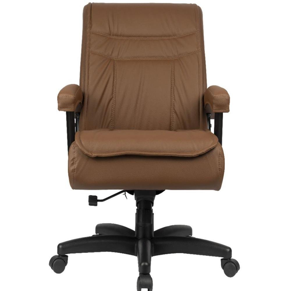 Imagem 3 de 5 do produto Cadeira Diretor Design Office Móveis Para Escritório Com Mola Ensacada Marrom