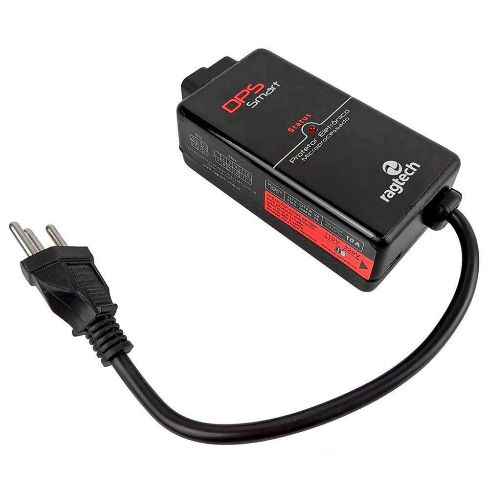 Imagem 2 de 5 do produto Protetor Eletrônico Ragtech Dps Smart, Bivolt, 1 Tomada - 20dps4780