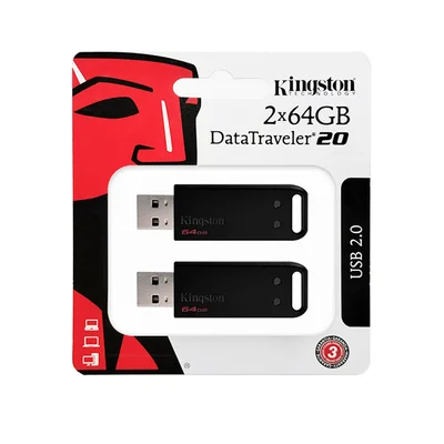 Pendrive 2x 64GB, Kingston, Datatraveler 20, USB 2.0 - Dt20/64GB-2p