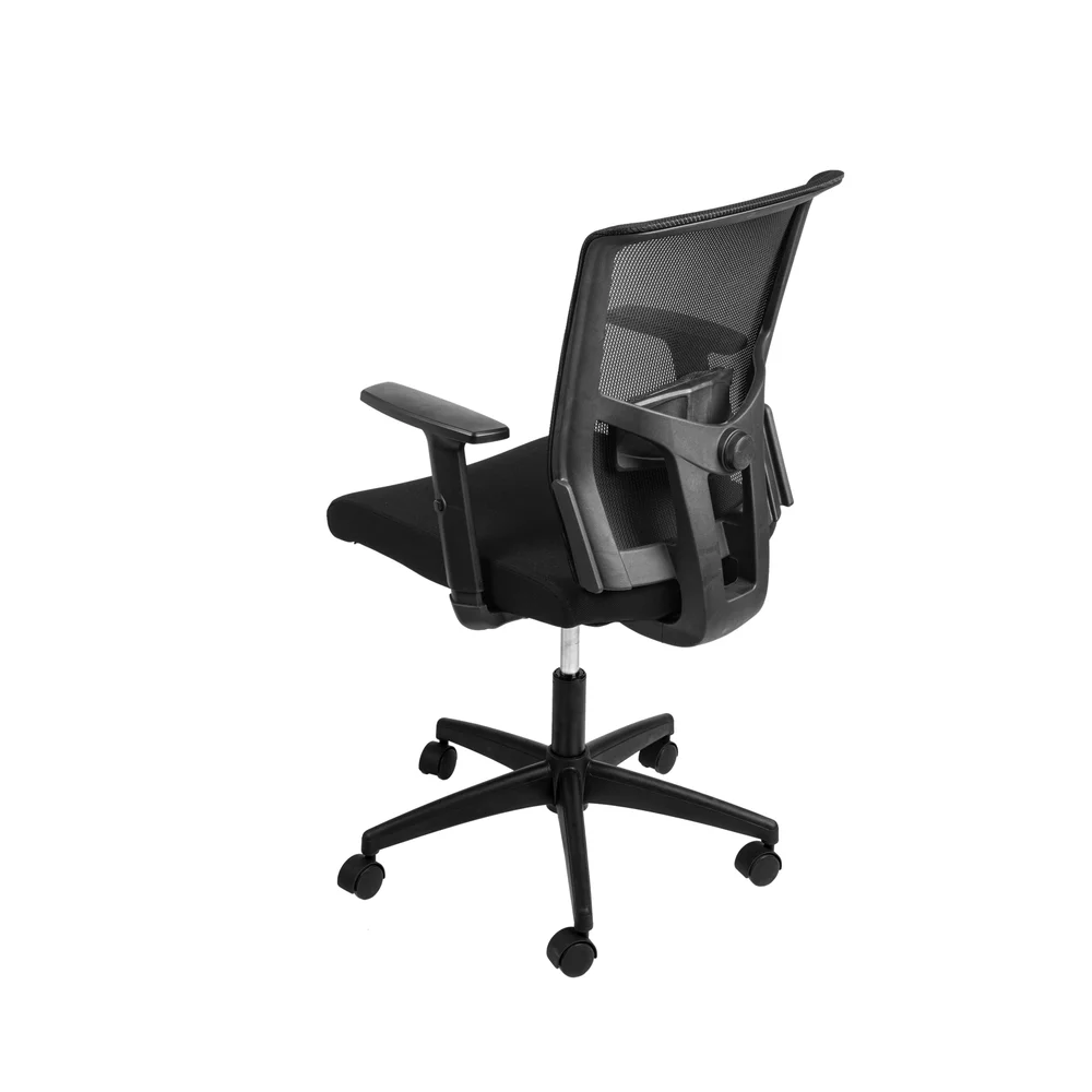 Imagem 2 de 5 do produto Cadeira Tecido Base Nylon Rodízio Preta - Or Design