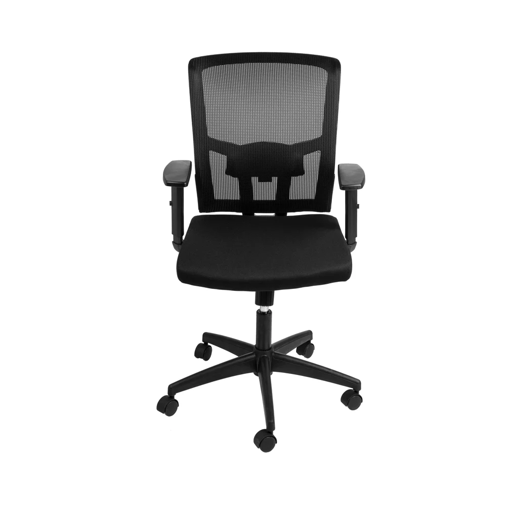 Imagem 5 de 5 do produto Cadeira Tecido Base Nylon Rodízio Preta - Or Design