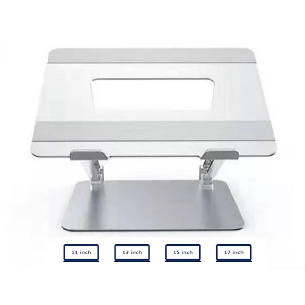 Imagem 4 de 5 do produto Suporte De Alumínio Laptop Stand Prata Notebook Netbook Ultrabook Kingo M2 Km2