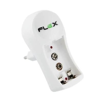 Carregador Flex Fx-c11 Aa/aaa/9v 2700mah  Bivolt C/ 2 Pilha