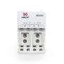 Carregador De Pilhas Mox Cp-53 Aa Aaa E Baterias 9v Recarregáveis Bivolt