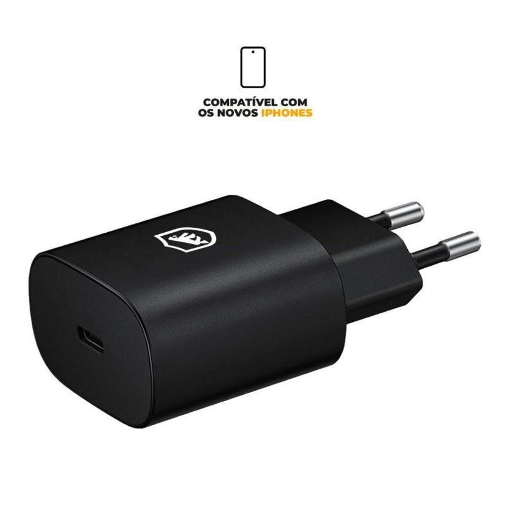 Imagem 4 de 5 do produto Carregador Lightning Gshield, Para Iphone, 1 Porta, Preto