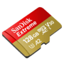 Cartão Microsdxc Sandisk, 128GB, Extreme De 190MB/s Uhs-i / V30 / U3 / A2
