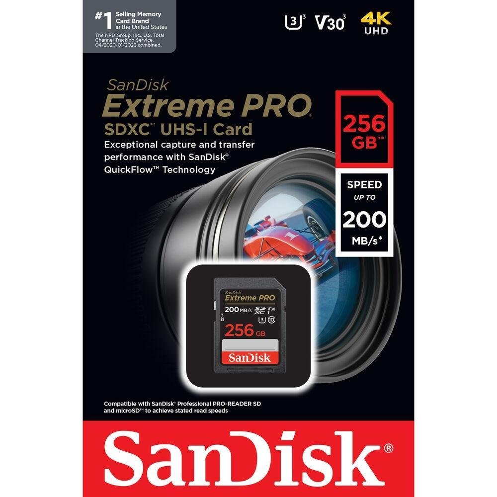 Imagem 3 de 3 do produto Cartão Sdxc Sandisk Extreme Pro 256GB - 200MB/s