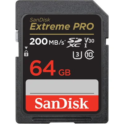 Cartão Sdxc Sandisk Extreme Pro, 64GB - 200MB/s