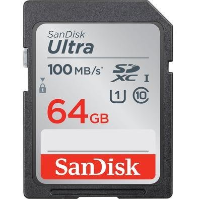 Cartão Sdxc Sandisk Uhs-I Ultra, 64GB, 100MB/s