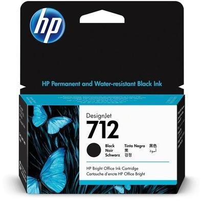 Cartucho Hp 3ed70a, Nº712, 38Ml, Preto
