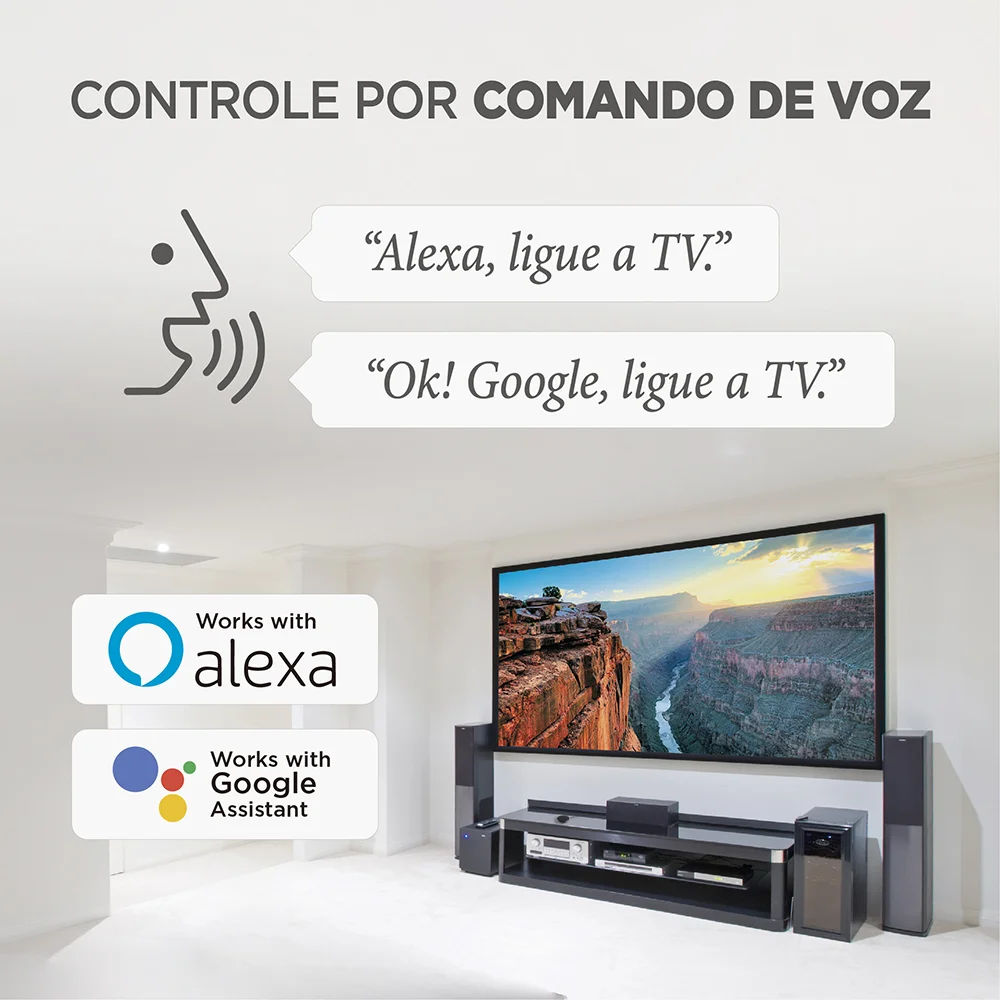 Imagem 4 de 5 do produto Controle Remoto Universal Ir, Wi-fi 2.4ghz, Compatível Alexa Google, Automação Residencial, Shir300, Elg