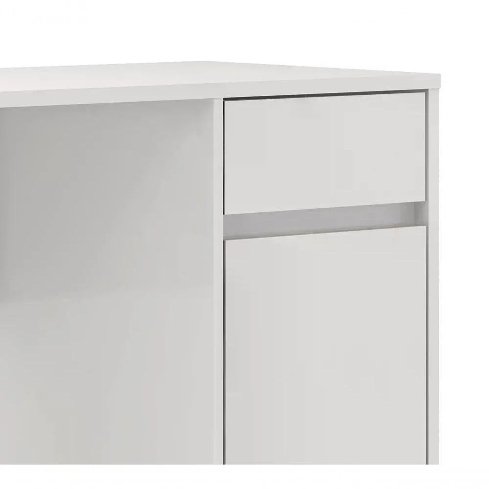 Imagem 2 de 5 do produto Escrivaninha 01 Porta 01 Gaveta Morada 29600 Branco Demobile