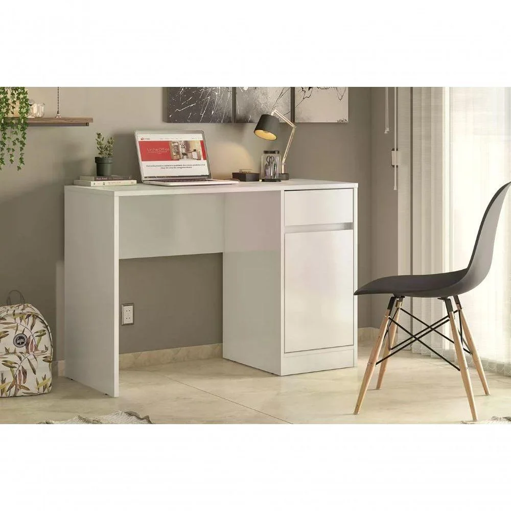 Imagem 5 de 5 do produto Escrivaninha 01 Porta 01 Gaveta Morada 29600 Branco Demobile
