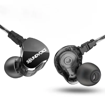 Fone In-EAR Soundvoice, Profissional, De Retorno De Palco, Lite Ie-01, Preto