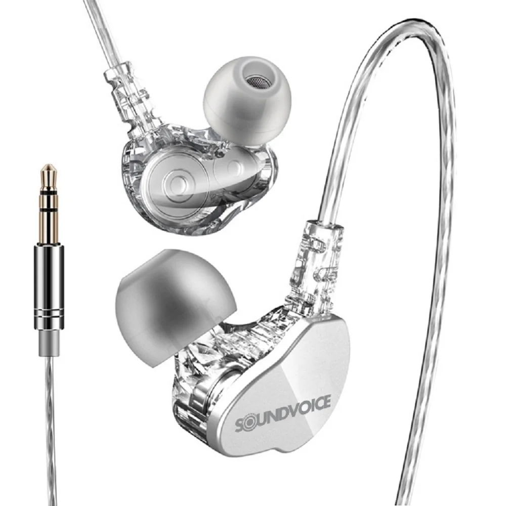 Imagem 3 de 3 do produto Fone de ouvido Soundvoice Lite Ie-01, In-ear, Profissional De Retorno De Palco, Branco