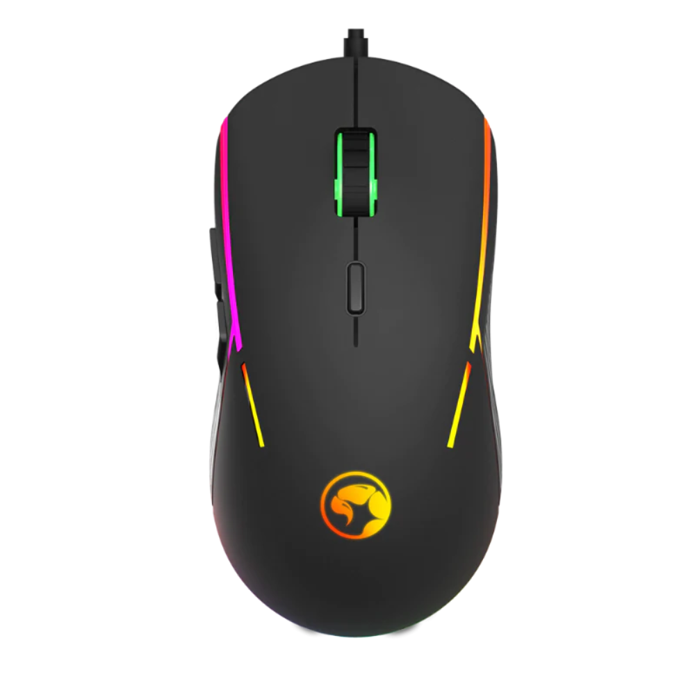 Mouse Gamer Marvo G924, 10000 DPI, 6 Botões, RGB, Black
