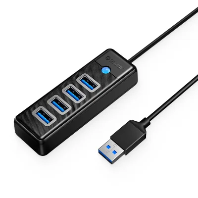 HUB Orico 4 Portas Usb-a Para USB 3.0, Pw4u-u3-015, Preto