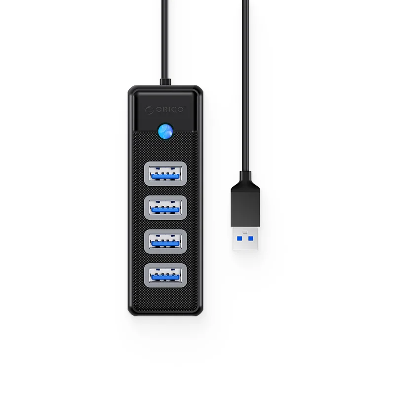 Imagem 2 de 4 do produto HUB Orico 4 Portas Usb-a Para USB 3.0, Pw4u-u3-015, Preto
