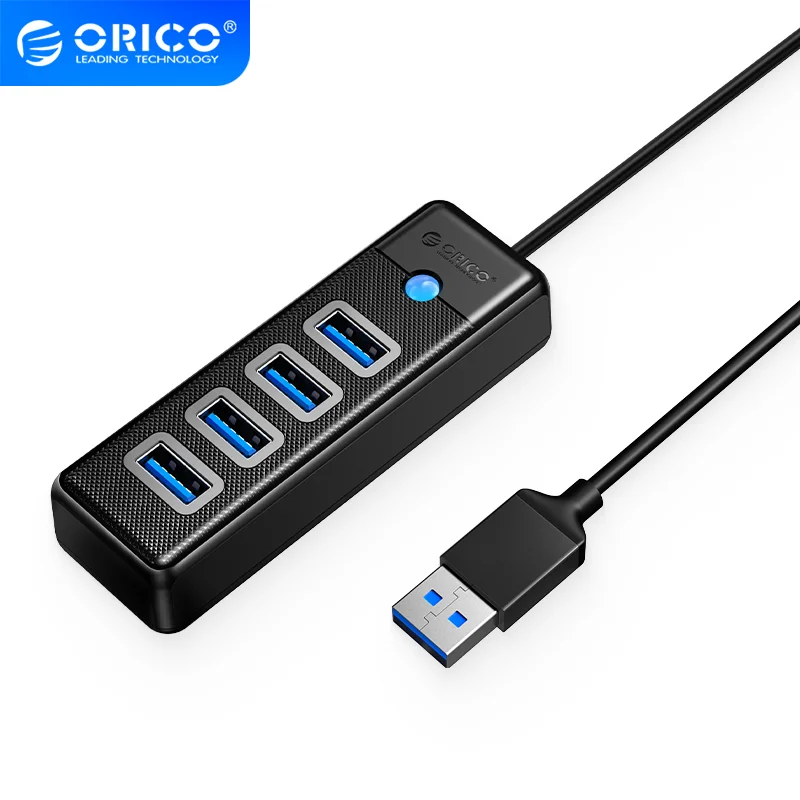 Imagem 4 de 4 do produto HUB Orico 4 Portas Usb-a Para USB 3.0, Pw4u-u3-015, Preto