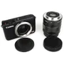 Kit Tampas De Proteção Greika (Traseira Da Lente + Corpo Da Câmera) Rbc01 Para Sistema Canon Eos Ef-m