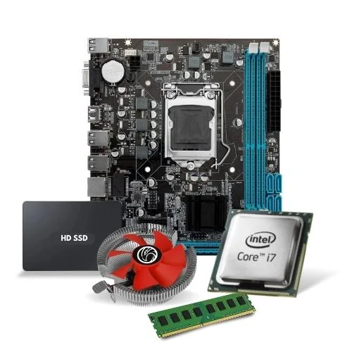 ASUS H61-PRO マザーボード + Team Elite メモリセット Kit Upgrade Pl Me H61 Proc I7 Mem 8GB KaBuM