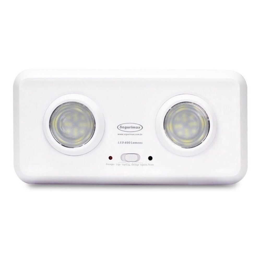 Luminaria De Emergencia Segurimax,Led 400 Lumens, Duo