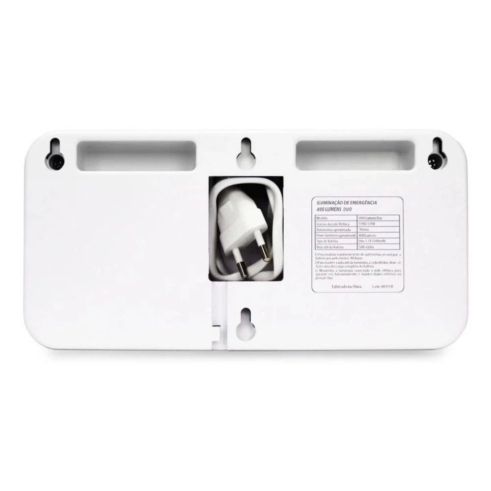 Imagem 2 de 5 do produto Luminaria De Emergencia Segurimax,Led 400 Lumens, Duo